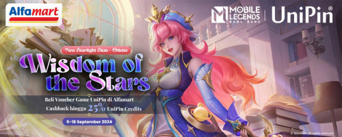 Dapatkan Skin Starlight Odette dan CASHBACK hingga 25% Setiap Hari! Top Up MLBB Pakai Voucher UniPin dari Alfamart
